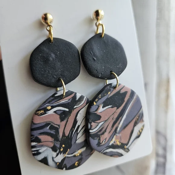 Handmade Polymer Clay Earrings - Picture 3 of 4